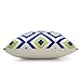 GOSHELL Throw Pillow Covers Cotton Linen Decorative Cushion Pillow Case Cover Home Sofa Decor 4 Pack 18 X 18 Inch (Geometric)