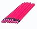 ezpencils - Neon Pink Barrel Hexagon Pencils with Neon Pink Eraser and Black Ferrule - 36 pkg - Non-Smudge Eraser - # 2 HB Lead - Unsharpened - Non-Branded