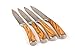 La Cote 4 Piece Steak Knives Set Japanese Stainless Steel Olive Wood Handle In Gift Box (4 PC Steak Knife Set - Olive Wood)