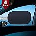 CARTMAN Car Sun Shade (4pk) -80 GSM with 15s Film (Highest Possible) for Full UV Protection- Size: 20