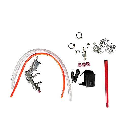 25 Gallon Bench Top Air Sandblasting Cabinet Sandblaster Blast 40-80PSI/5CFM Large Cabinet Red - Thumbnail 6