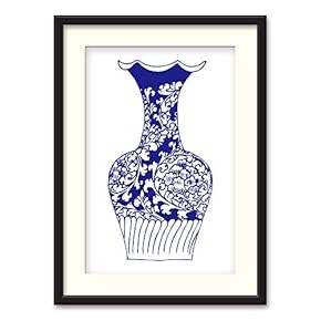 Black Paper Framed Canvas Wall Art for Living Room, Bedroom China Style Canvas Prints for Home Decoration Ready to Hanging - 23x31 inches