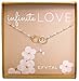 Valentines Day Gift For Girlfriend/Wife, Sterling Silver & Gold Filled Cute Infinity Necklace Sweet Gifts