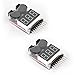 Virhuck 2pcs Remote Control Helicopter Multicopter Spare Parts Lipo Life LiMn Li-ion Battery Monitor Alarm Low Voltage Buzzer Alarm Indicator 1S-8S Lipo Life LiMn Li-ion Battery Tester