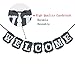 Welcome Vintage Party Banner Wedding Birthday Bunting House Home Classroom Decorations Garland Photo Props Back to School Party Supplies