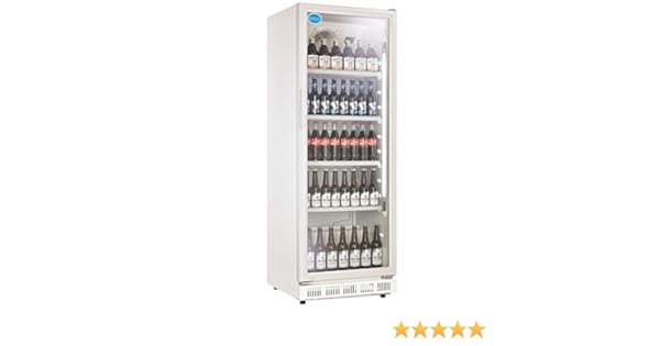 Nevera para botellas con puerta de cristal, 230 litros, nevera ...