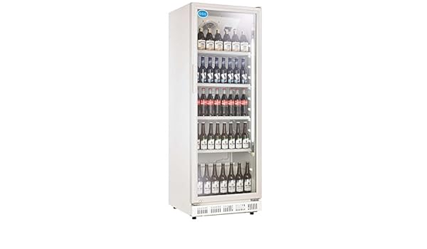 Nevera para botellas con puerta de cristal, 230 litros, nevera ...