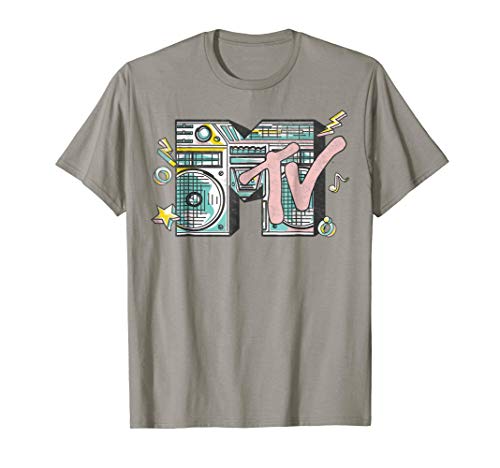 MTVLogo Vintage I Want My Boombox Graphic T-Shirt T-ShirtOEKO-TEX STANDARD 100