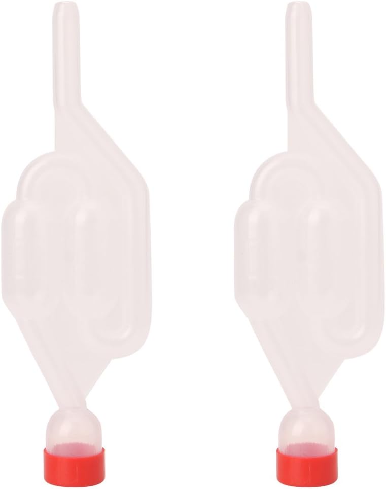 Eliky 2Pcs Air Lock Bubble Grommet Exhaust Water Seal Valve with Cork Beer Wine Making