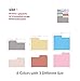 Chris-Wang Index Divider Sticky Notes Paper Tabs, 90 Blank Notes per Pack, Assorted Size, 6 Colors, 1 Pack