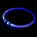 USB Rechargeable LED Necklace, Lighted Up Necklace Party Favors, Great for Birthday Party Outdoor Activities by IllumiFun - Blue