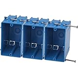 Carlon Lamson & Sessons Single Gang Switch & Outlet Box (Special 3-Pack) (B120A-UPC 20cu in (3-Pack))