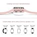 KEASDN Compatible Apple Watch Band with Case 38mm 42mm, Silicone Sport iWatch Strap Band with Shock-Proof Case Compatible with Apple Watch Series 3/2/1 Sport and Edition (Light Pink, 38mm S/M)