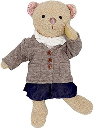 Amazon Co Jp プティルウ 着せ替えができるお洋服付きぬいぐるみ オシャレキッズテール Marron マロン C ハグテディ カーデワンピ 本