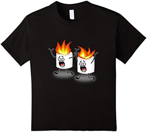 Kids Children's Camp Camping Funny T-shirt Boys Kids Tees 10 Black