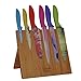Magnetic Knife Block + Cutting Board - Knife holder and Storage Rack + Bamboo Butcher Block. Chopping board Meats, Cheese, Veggies (10