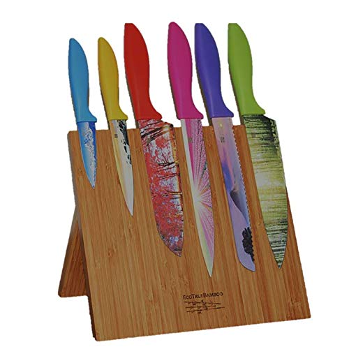 Knife Block + Cutting Board Knife holder and Storage Rack