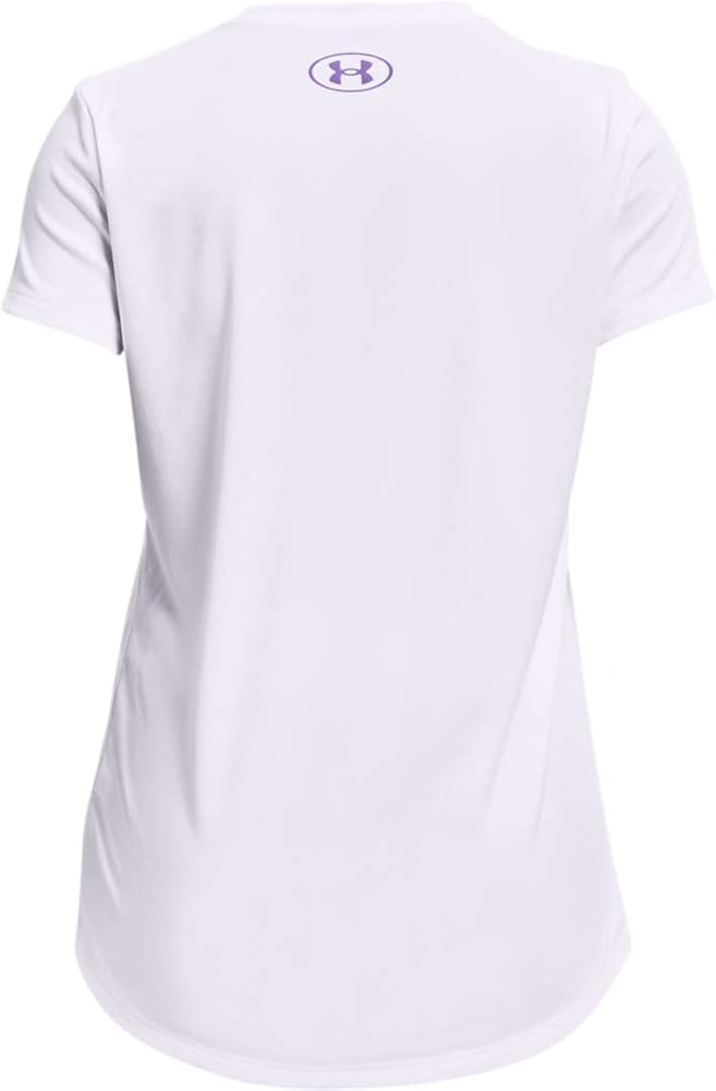 Under Armour Girls' Tech Graphic Big Logo Short-Sleeve T-Shirt: Clothing