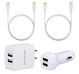 Getwow 4-in-1 Essential Home and Car Charger Kit for Samsung Galaxy S5 / Note 3