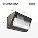 Sunco 80W LED Wall Pack Outdoor Industrial Dimmable Waterproof Commercial Grade Security Warehouse Super Bright Parking Lot, 5000K Daylight, 4500 Lumen, AC120-277V