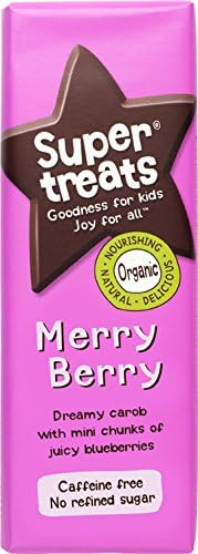 Supertreats Merry Berry Organic Carob Bar 12 Pack