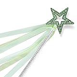 Lovelyshop Light Green Crystal Metal Star Fairy