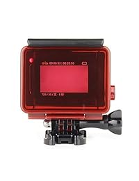 SOONSUN - Estuche impermeable para GoPro Hero 4 3+ y 3 cámaras, negro y plateado