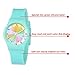 Zeiger New Cool Analog Easy Read Lovely Time Teacher Young Girls Teen Kids Wrist Watches, Rainbow Dial Silicon Band (Mint-green)