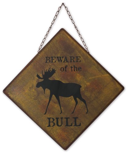 Sunset Vista Design Studios Beware of Bull Sign with Chain