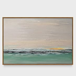 signwin Framed Canvas Wall Art Abstract Seascape Canvas...