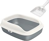 Vivo Technologies Large Open Cat Litter Tray with Raised Rim 57.5 x 44 x 19 cm view 6