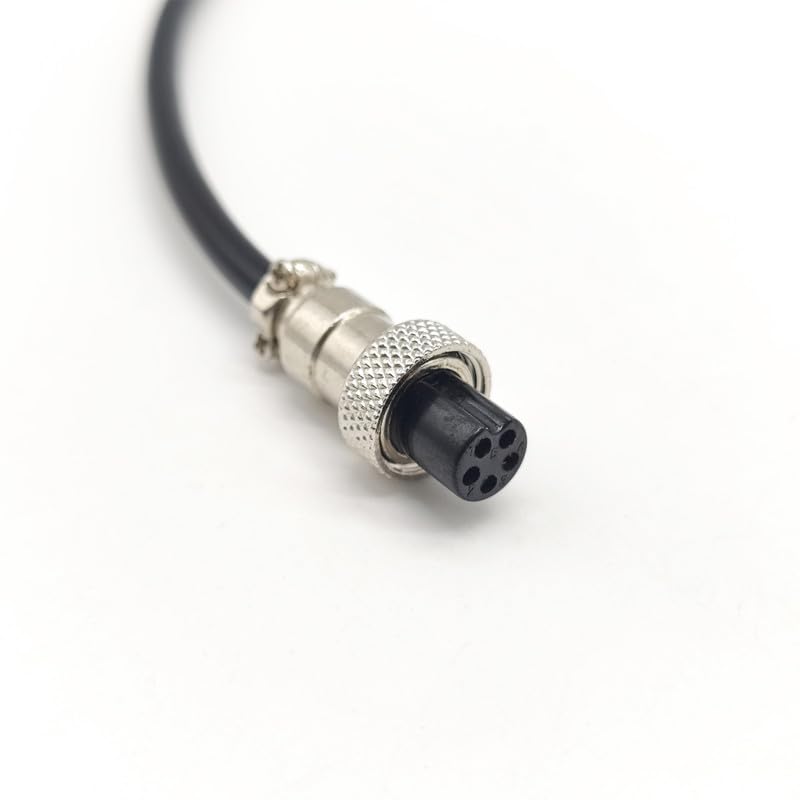 Photo 1 of GX12 5 Pin Cable Single Female Aviation Cordset, GX12 5 Pin Panel Mount Circular Metal Aviation Connector Adapter Female Head Cable?1Meter?