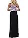 Asvivid Womens Bohemian Floral Printed Sleeveless Maxi Dress Casual Summer Long Dress Sundresses M Black1