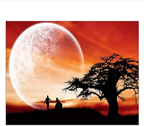 Amazon Co Jp パズルジグソーパズル1000個大木カップル夕暮れ時大人レジャーエンターテインメント子供用知育玩具クリスマスの装飾 Diy 工具 ガーデン