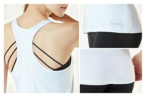 image for TSLA 1~2 Pack Women's Dri Racerback Workout Cool Fitness Tank Top Shir