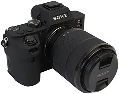 VIXFANNY Silicone Case Rubber Camera Body Protective Case Bag for SONY A7 II Digital Camera + MicroFiber Cloth - Black