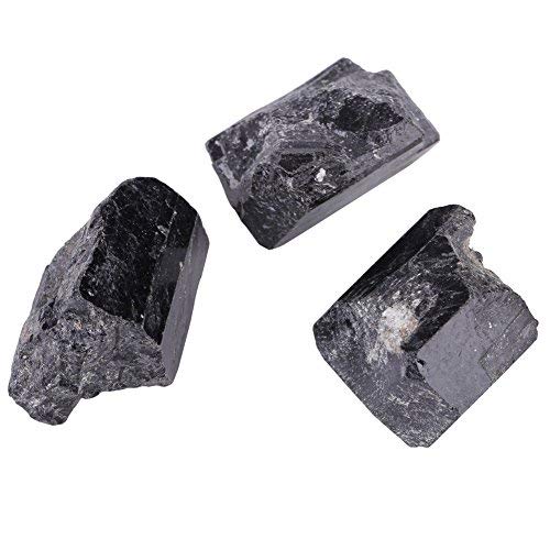 Black Tourmaline Crystal, Natural Healing Stone for Purifying Water Energy Cleansing Protection Energy Cleansing Protection Negative Energy Absorption