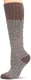 HEAT HOLDERS Ladies Boot Socks, Mid Brown/Cream, 5-9
