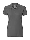 Gildan - Ladies DryBlend Double Pique Polo Shirt - 72800L-Charcoal-L