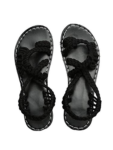 2 Festnight+Sandals+Womens+Bohemia+Braided