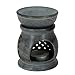 Indian Decorative Items for Home Handmade Lamps Tealight Candle Holder Grey Soap Stone 3 Inch