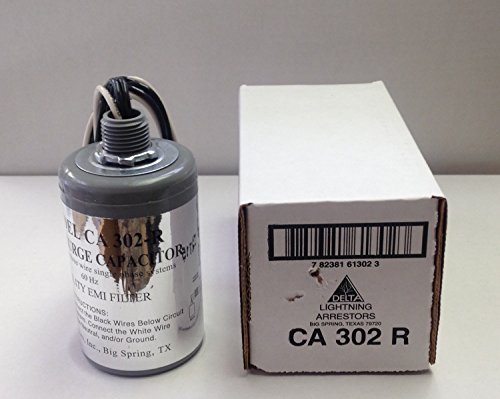 Delta CA302-R 2-Pole 125/250V Single Phase Surge Capacitor