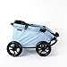 TRIOKID My First Kids Toy Wagon for Doll Trioswagon Blueberry Blue Deluxe Outdoor Doll Stroller Drawable Fabric with Adjustable Handle