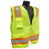 Radians SV6GM Two Tone Surveyor Class 2 Safety Vest, Medium, High visibility Green