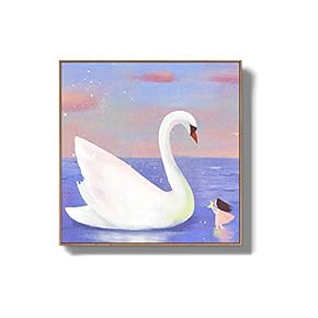 Framed Canvas Wall Art for Living Room, Bedroom Story Cartoon Princess Canvas Prints for Home Decoration Ready to Hanging - 16x16 inches