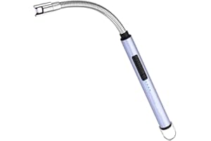 ARECTECH Lighter Candle Lighter Electric Lighter Rechargeable Lighter USB Arc Lighter Plasma for Camping Candle Cooking BBQs Fireworks Blue