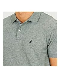 Nautica Polo clásico de manga corta con cubierta sólida para hombre