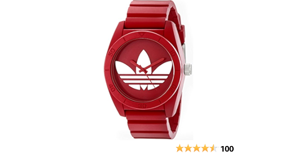 adidas red watch