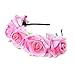 Ever Fairy Women Single Rose Flower Wreath Hoop Jewelry Hair Band Type Bridal Wreath Holder Hoop