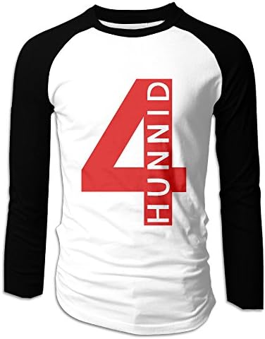 Long Raglan Sleeve Printed Unisex YG 4 Hunnid Degreez Baseball Shirts